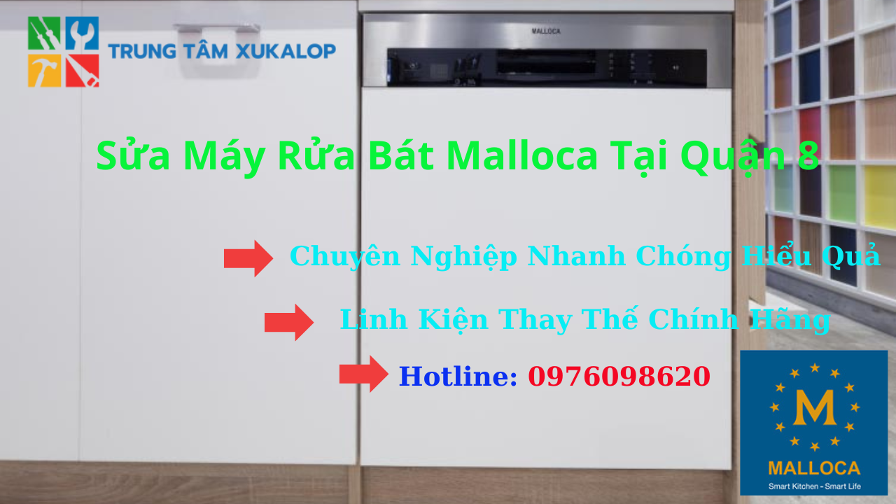 sửa máy rửa chén Malloca Quận 8